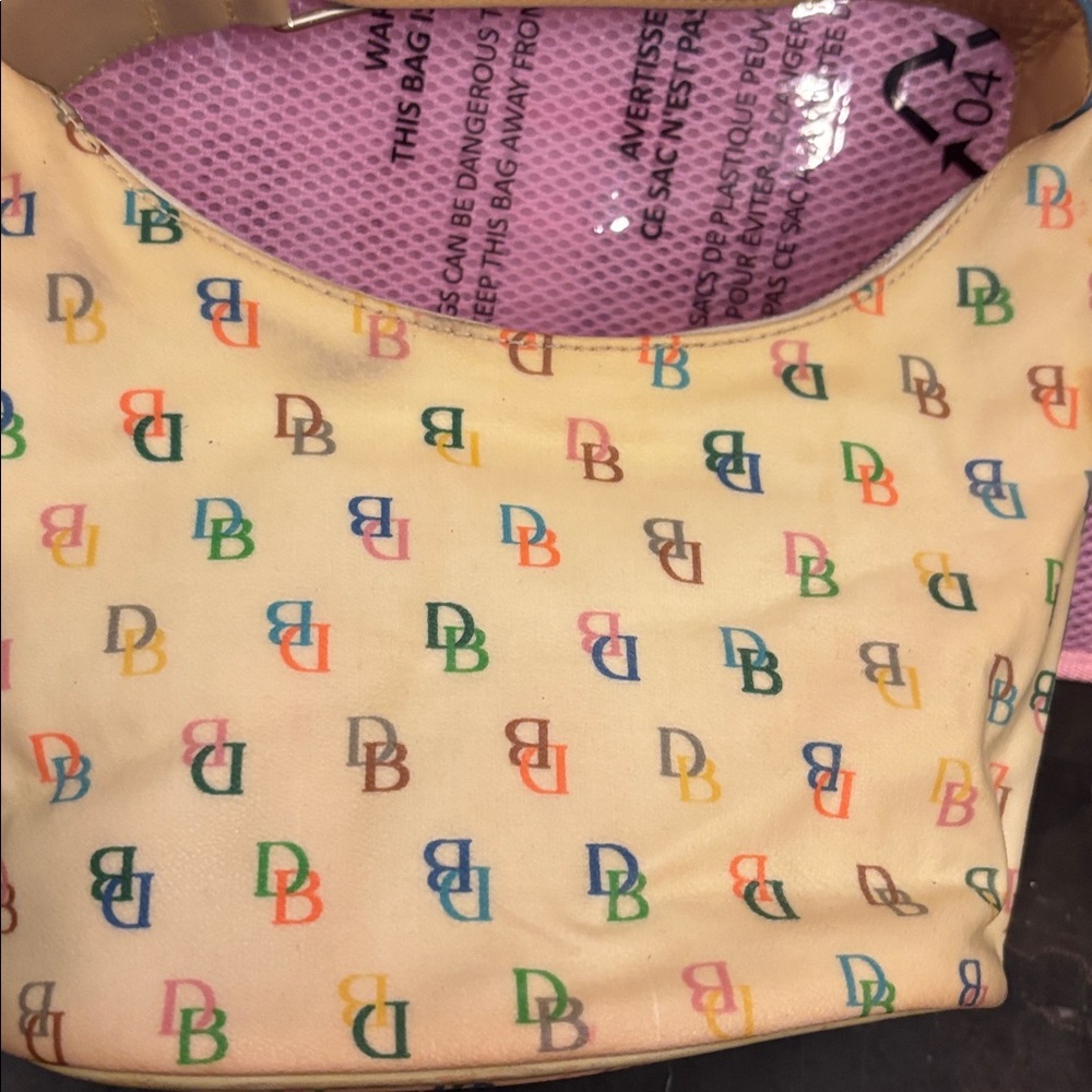 Dooney & Bourke Multicolor Logo Shoulder Bag - Picture 4 of 9